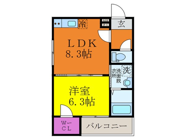 くすのきアパートメントⅡの物件間取画像